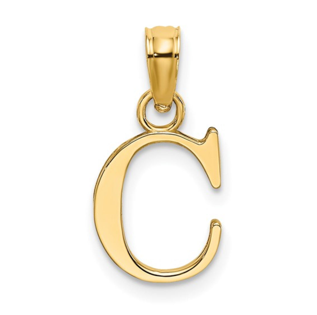 10K GOLD PERSONALIZED FONT - INITIALS PENDANT