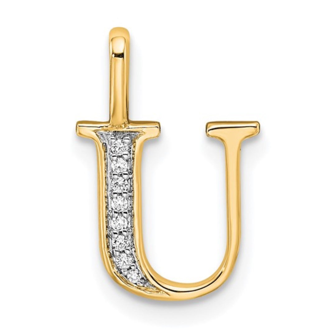 10K GOLD PERSONALIZED FONT - INITIALS PENDANT