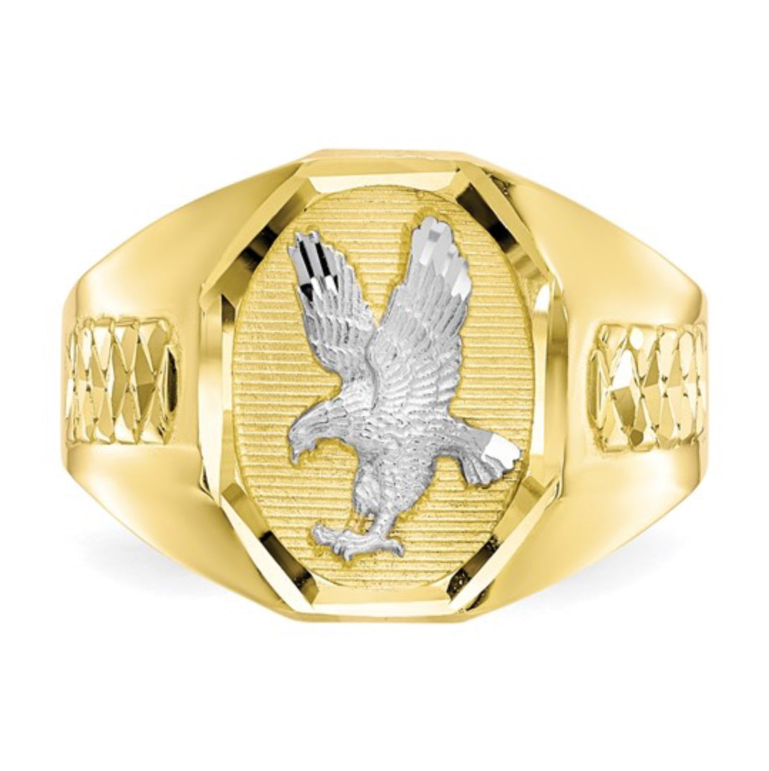10K GOLD - MEN’S EAGLE RING