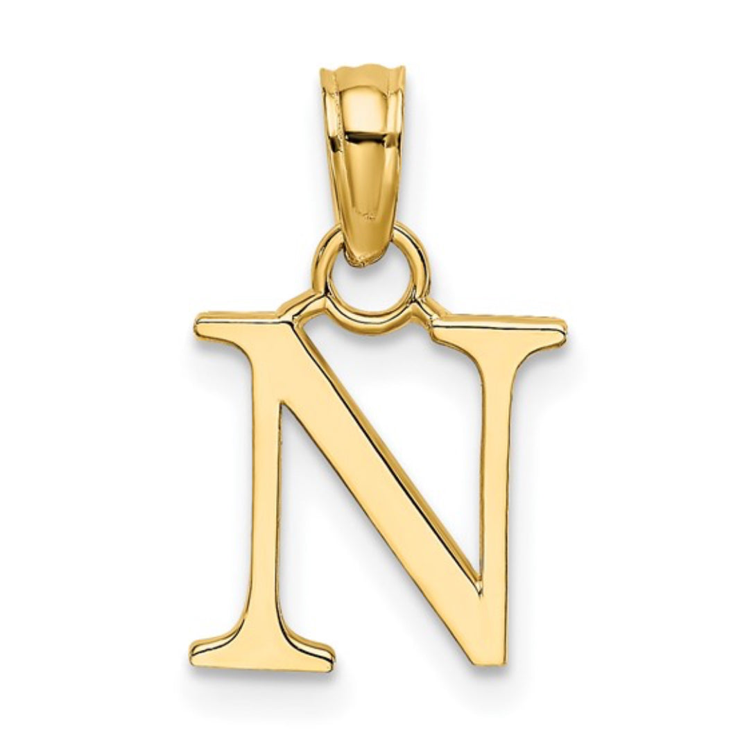 10K GOLD PERSONALIZED FONT - INITIALS PENDANT
