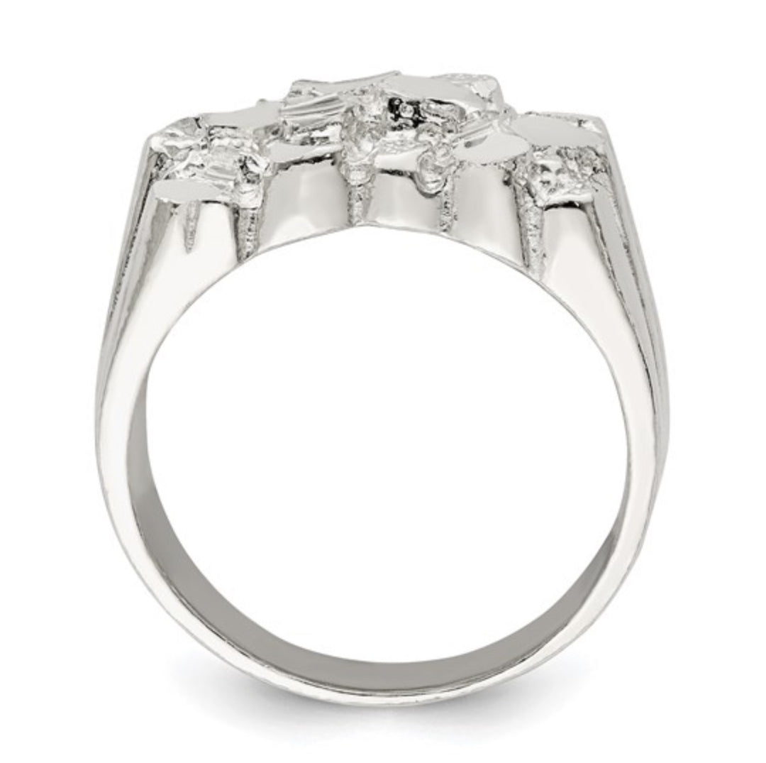 STERLING SILVER - NUGGET RING