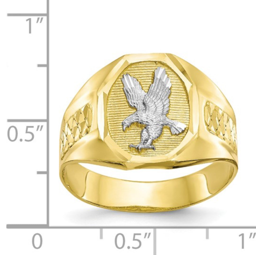 10K GOLD - MEN’S EAGLE RING