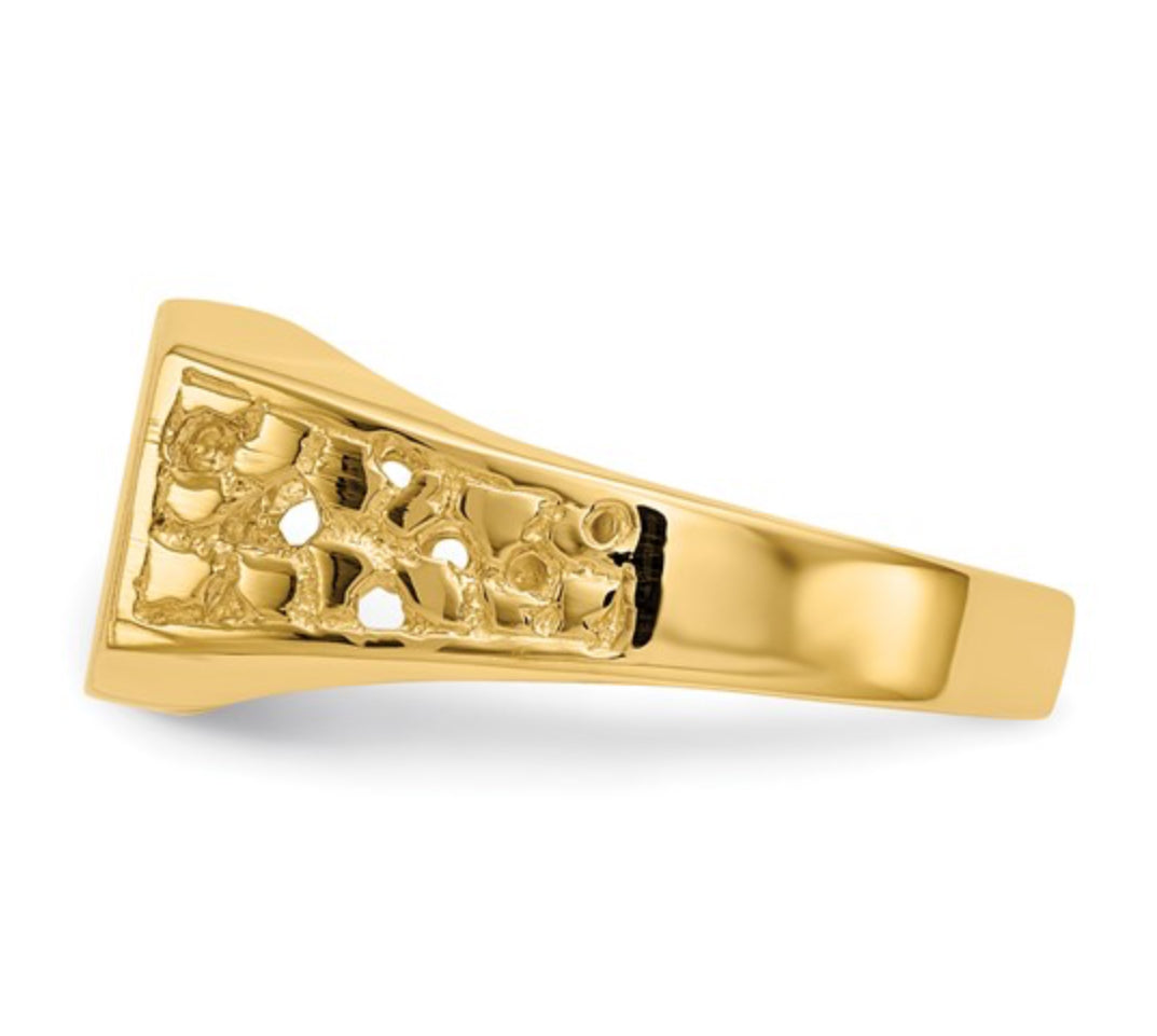 14K GOLD - MEN’S SIGNET RING