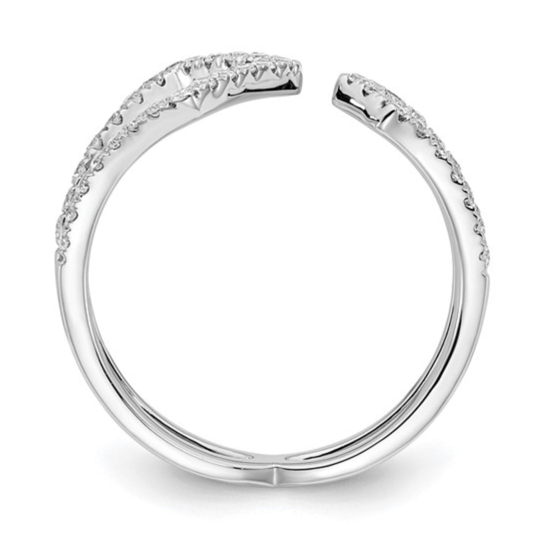 14K WHITE GOLD - LAB DIAMOND FASHION RING