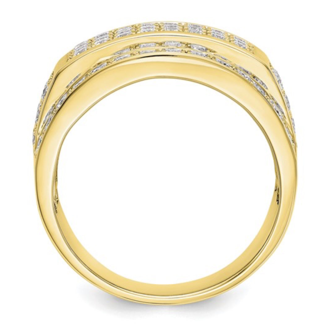 10K GOLD - LAB DIAMOND BAND RING