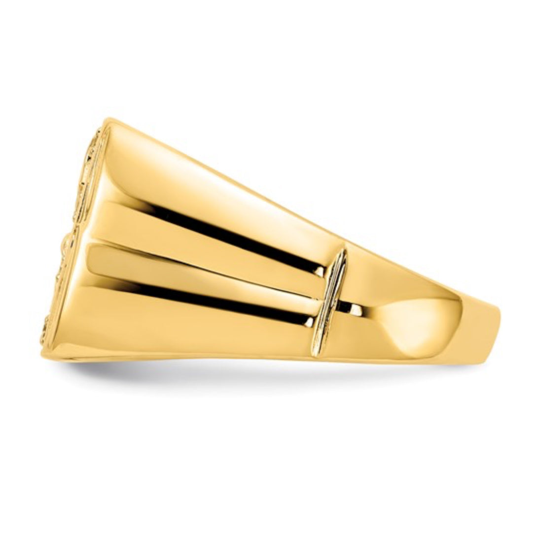 14K GOLD - MEN’S DIAMOND EAGLE RING