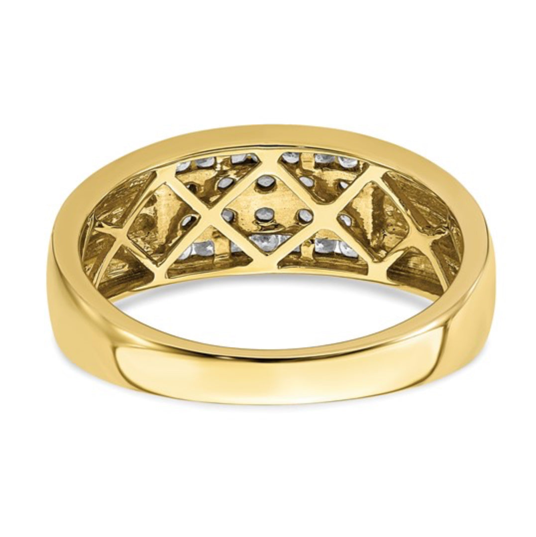 10K GOLD - LAB DIAMOND RING
