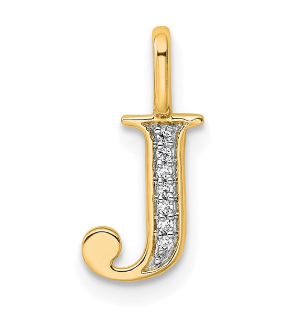 10K GOLD PERSONALIZED FONT - INITIALS PENDANT