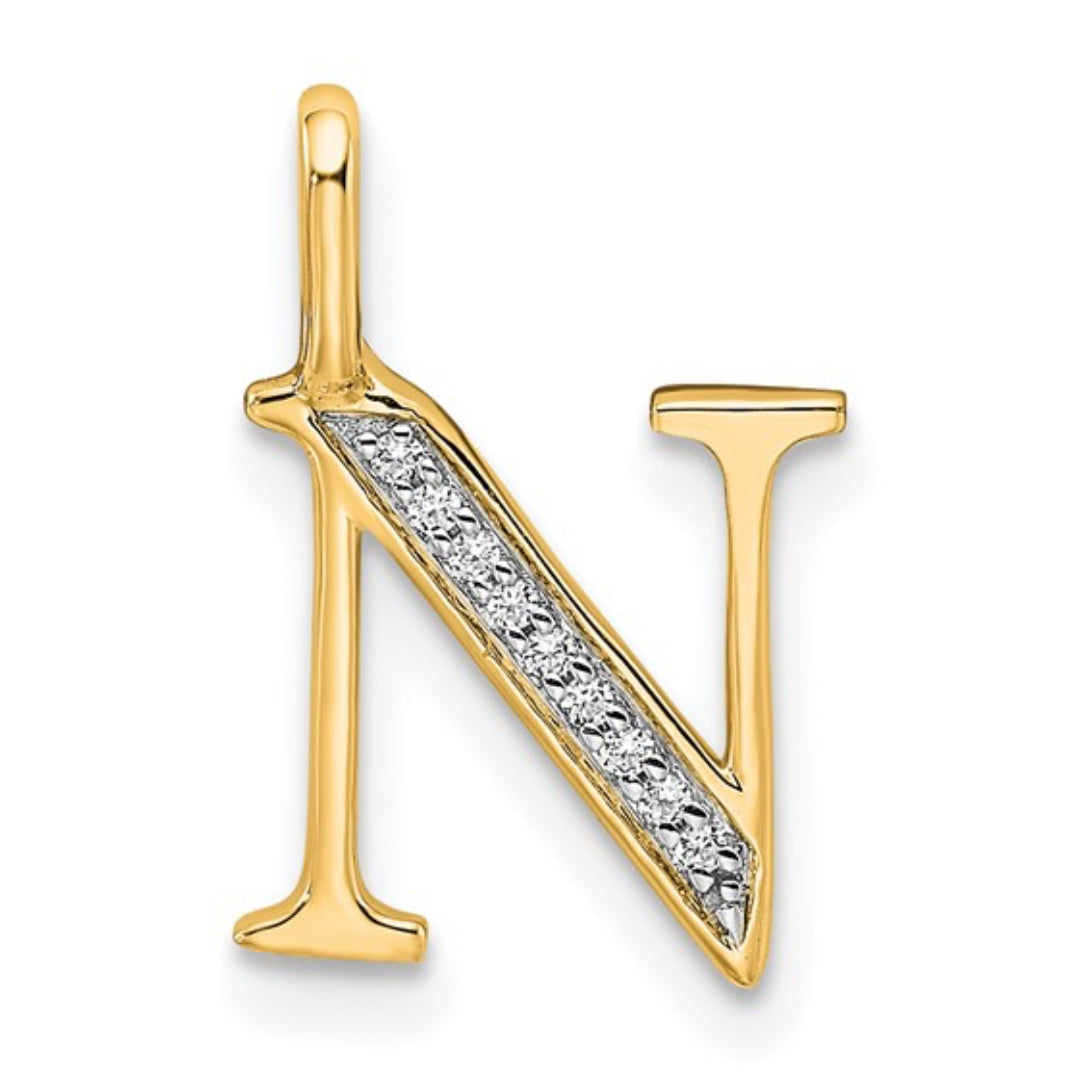 10K GOLD PERSONALIZED FONT - INITIALS PENDANT