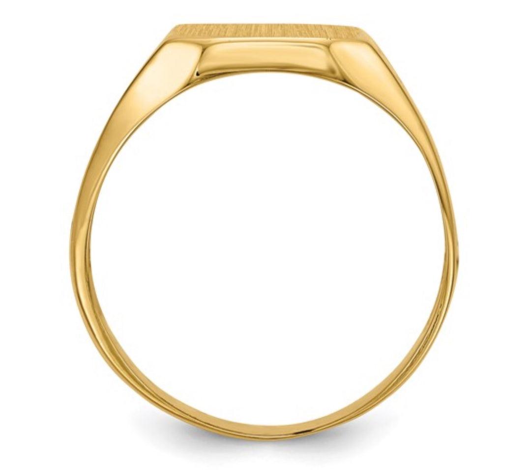 14K GOLD - MEN’S SIGNET RING