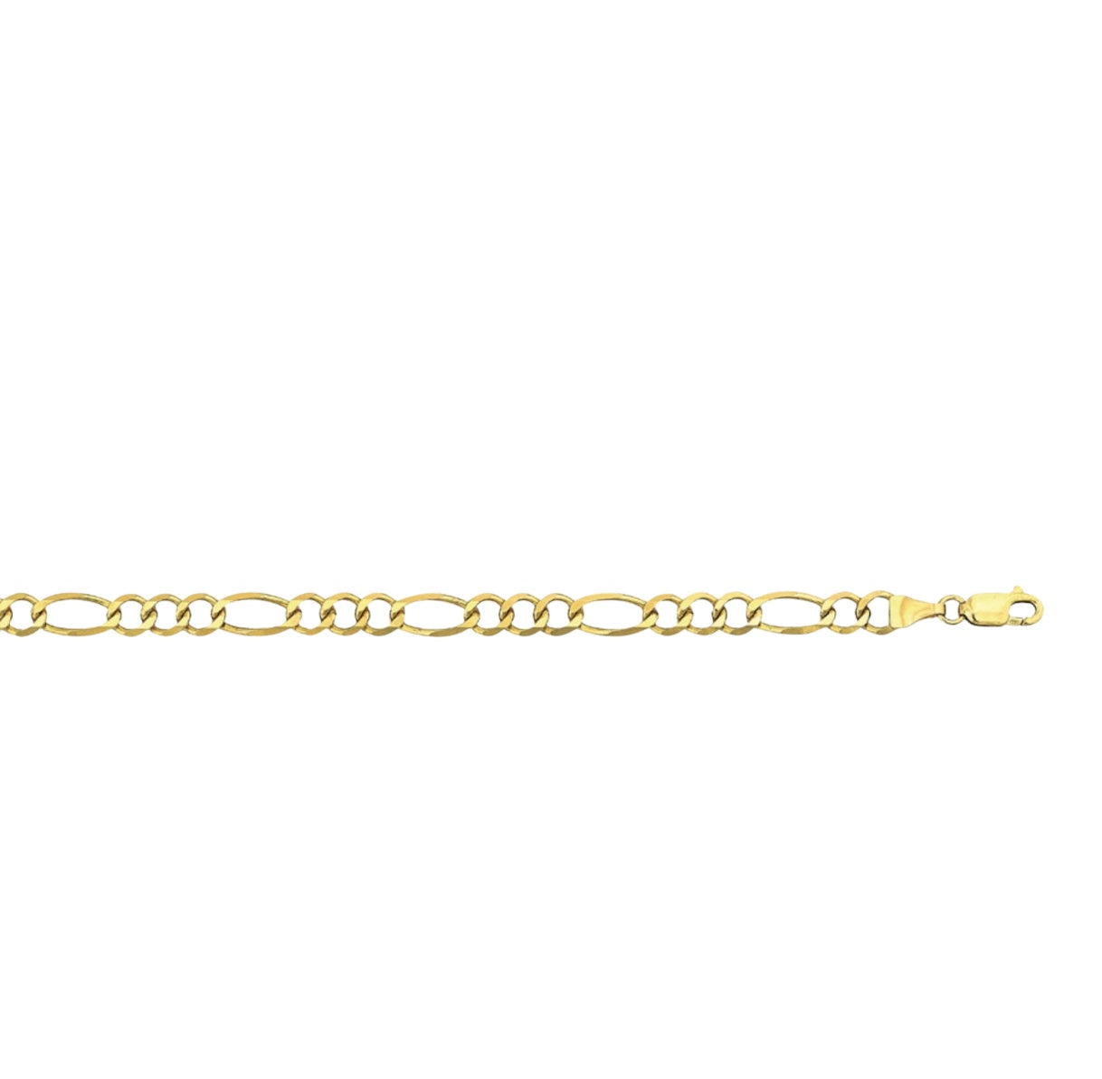 10K GOLD - FIGARO CHAIN 4.7MM.