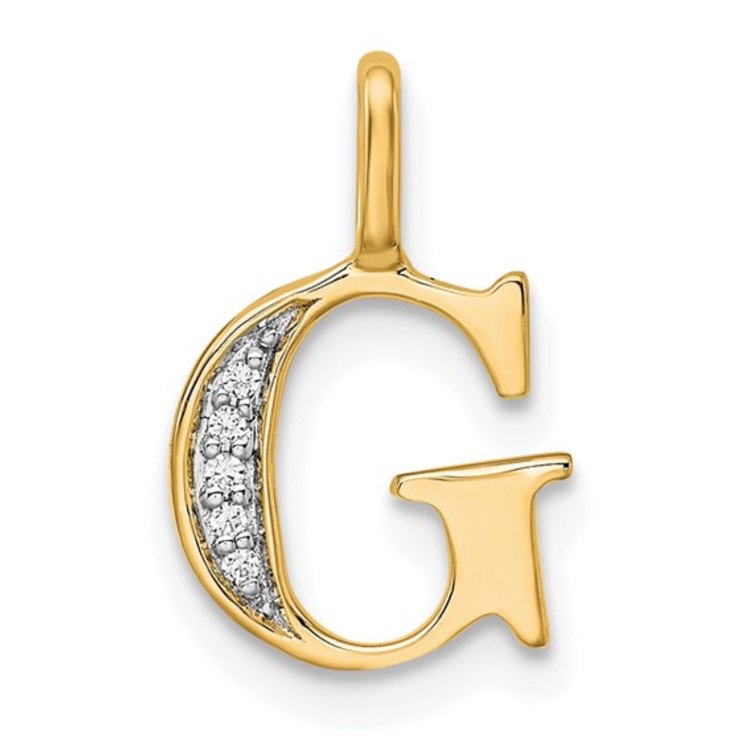 10K GOLD PERSONALIZED FONT - INITIALS PENDANT