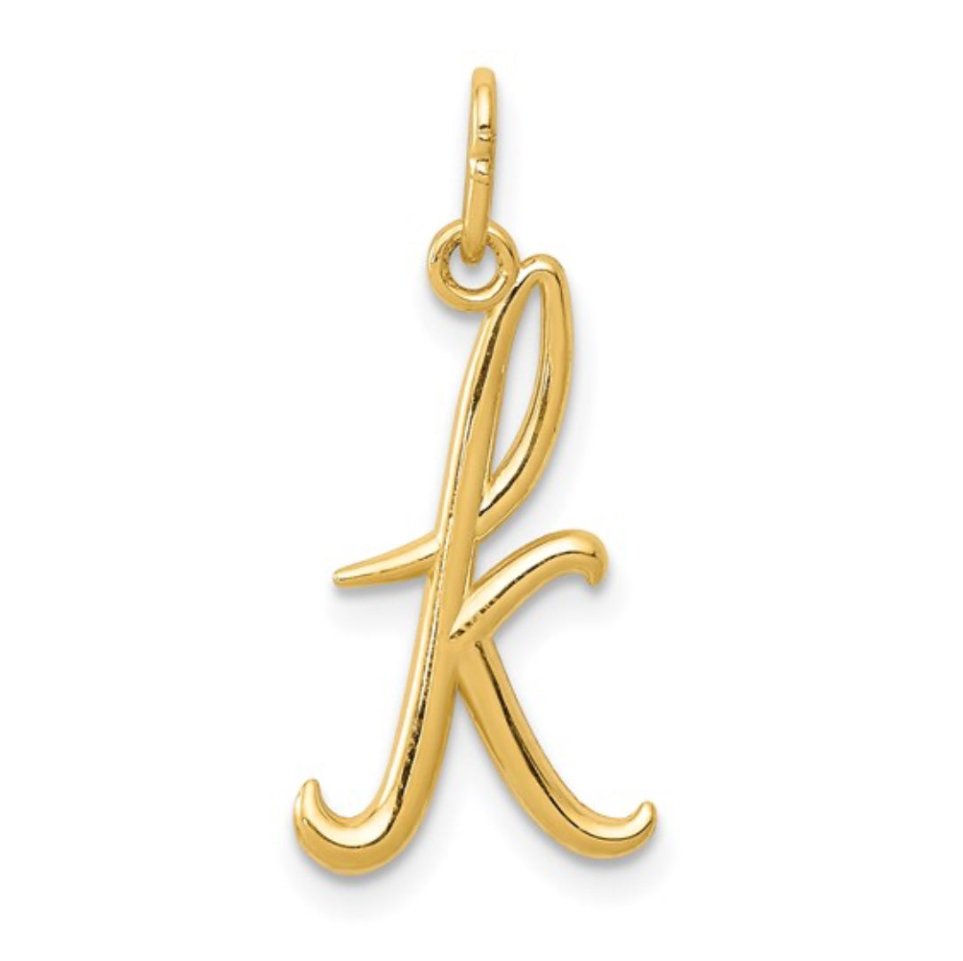 10K GOLD PERSONALIZED FONT - INITIALS PENDANT