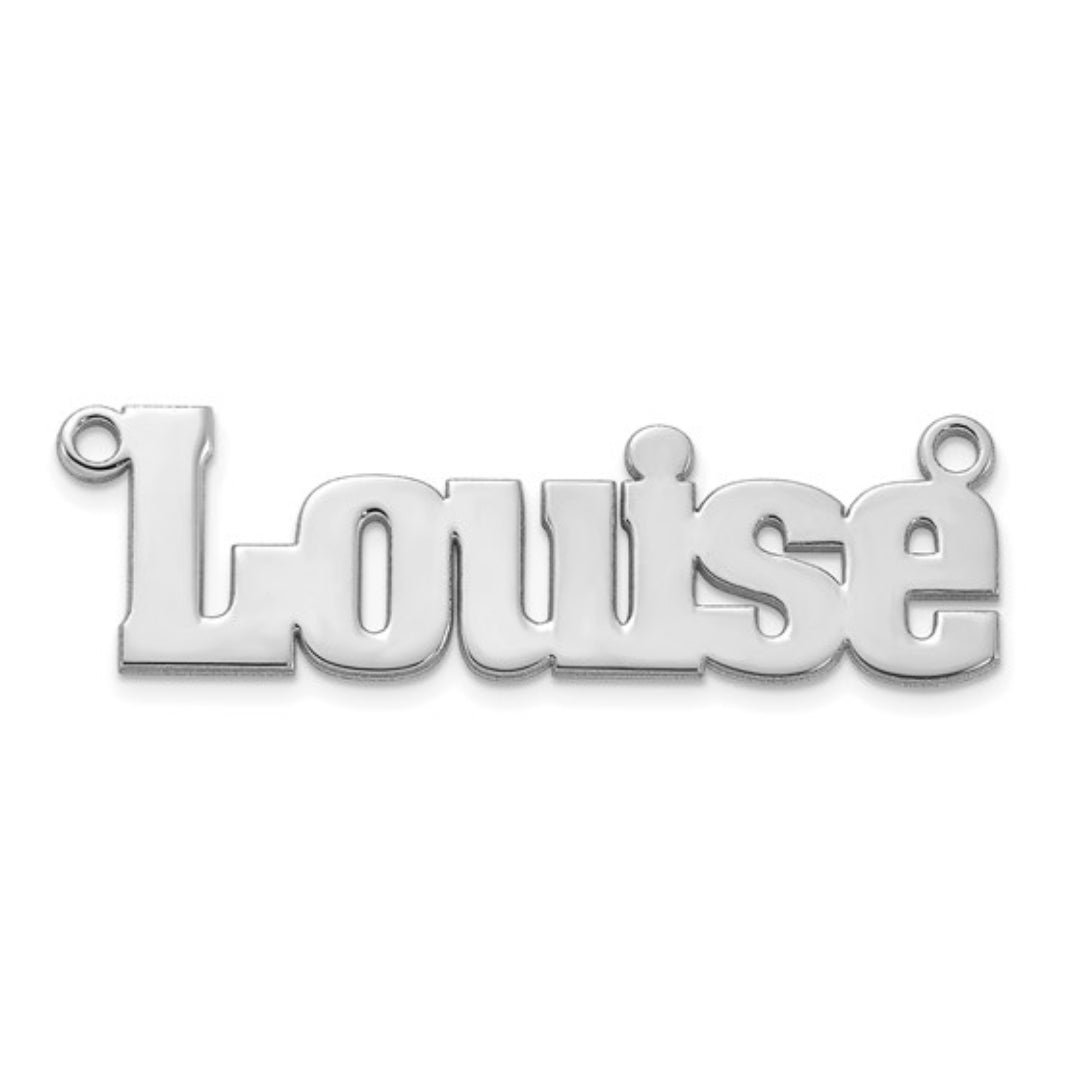 10K GOLD PERSONALIZED FONT - NAMEPLATE PENDANT