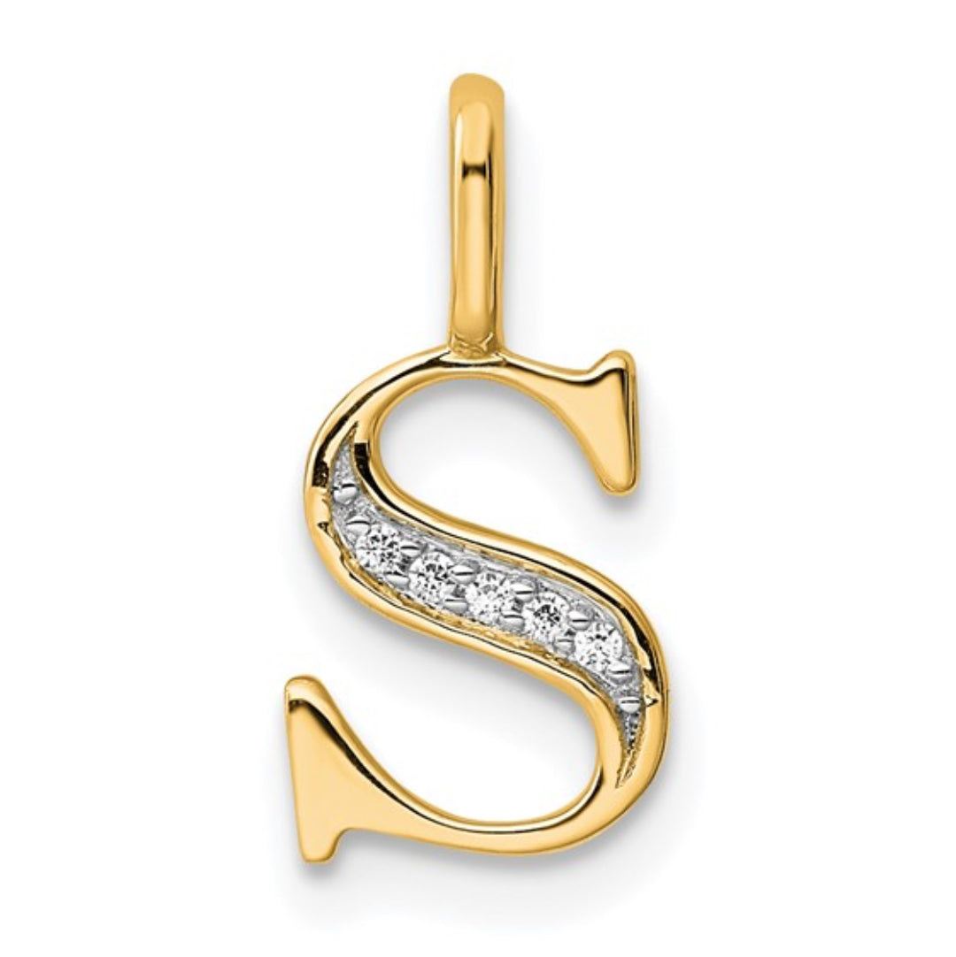 10K GOLD PERSONALIZED FONT - INITIALS PENDANT