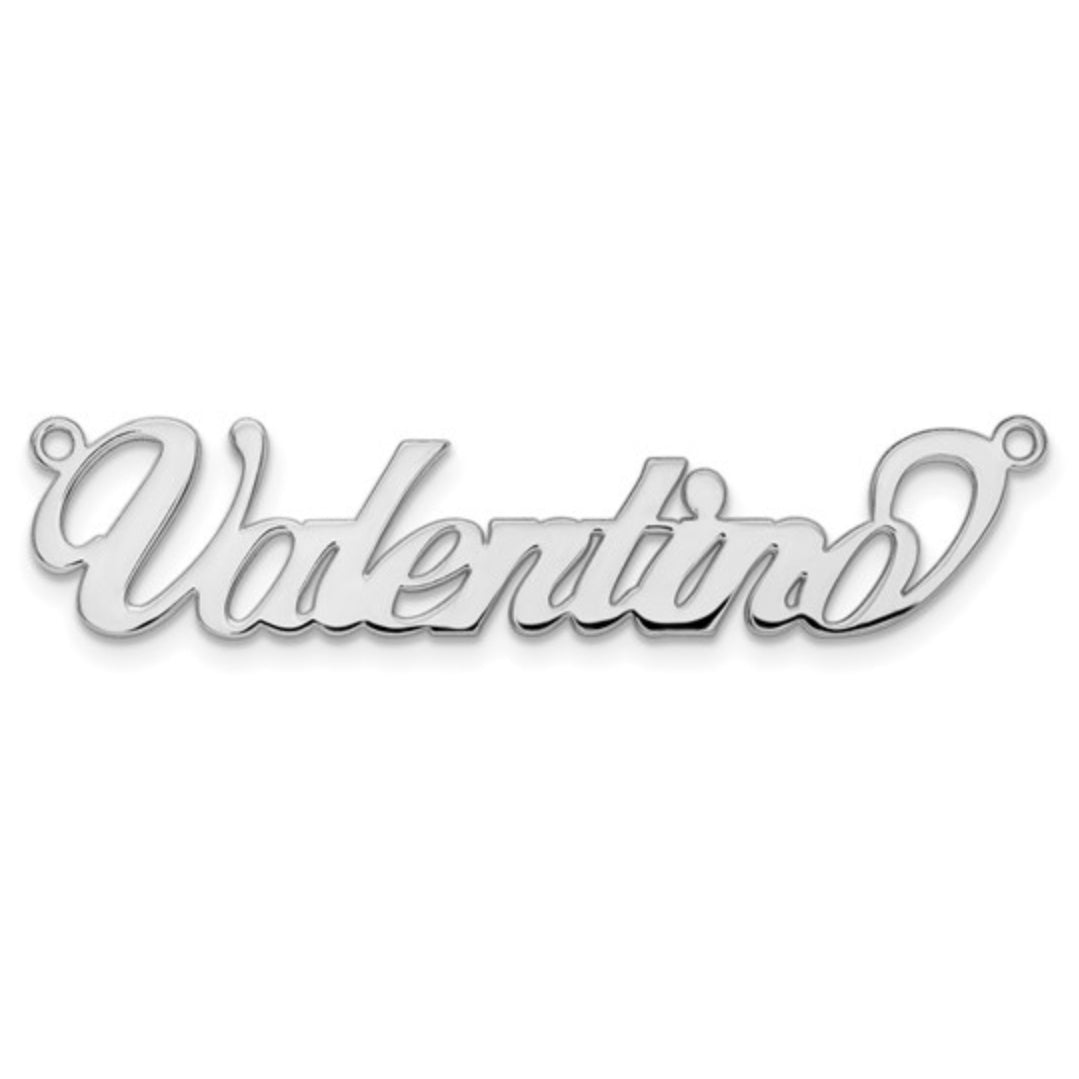 10K GOLD PERSONALIZED FONT - NAMEPLATE PENDANT