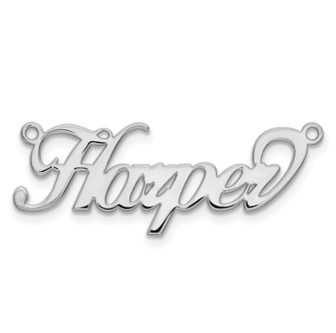 10K GOLD PERSONALIZED FONT - NAMEPLATE PENDANT