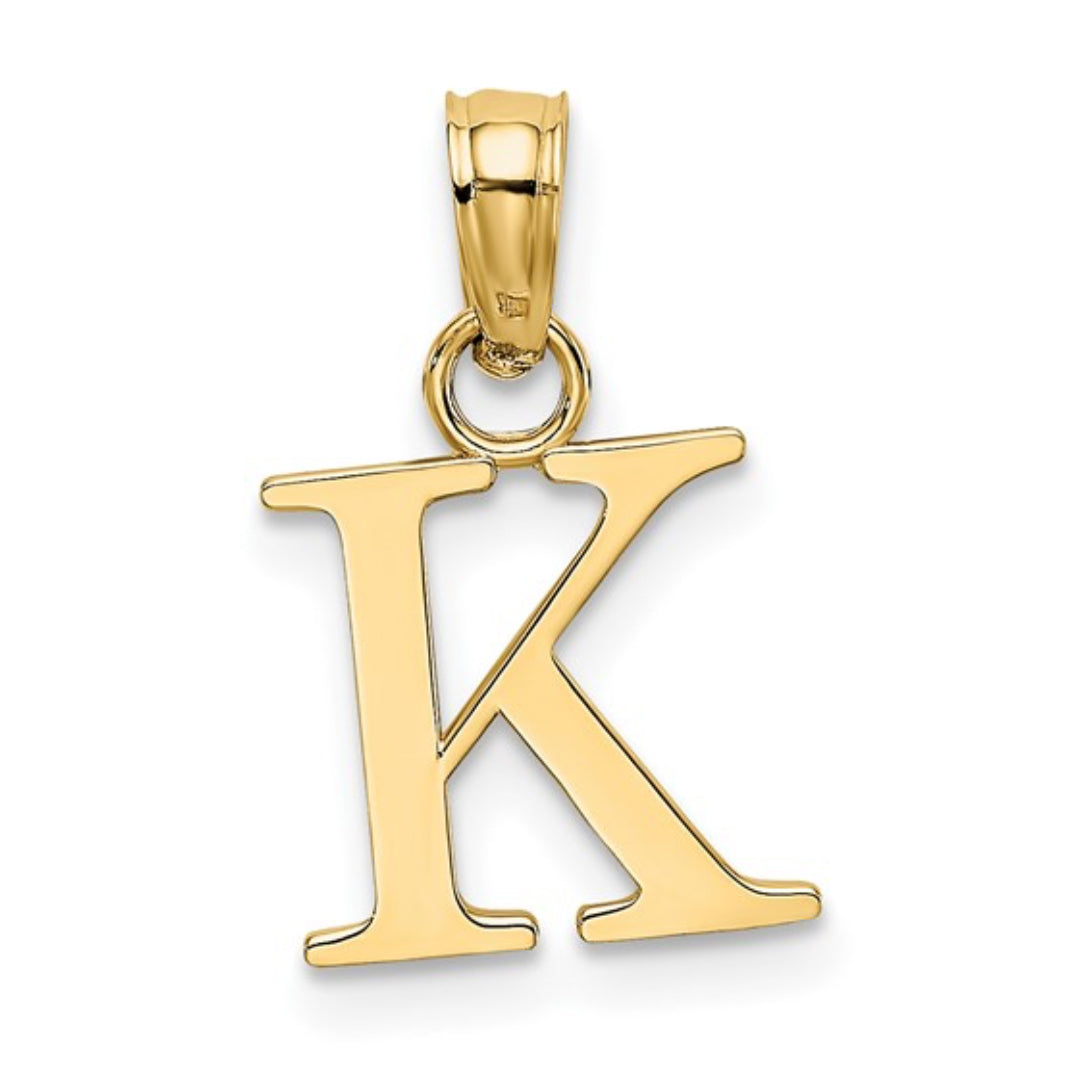 10K GOLD PERSONALIZED FONT - INITIALS PENDANT
