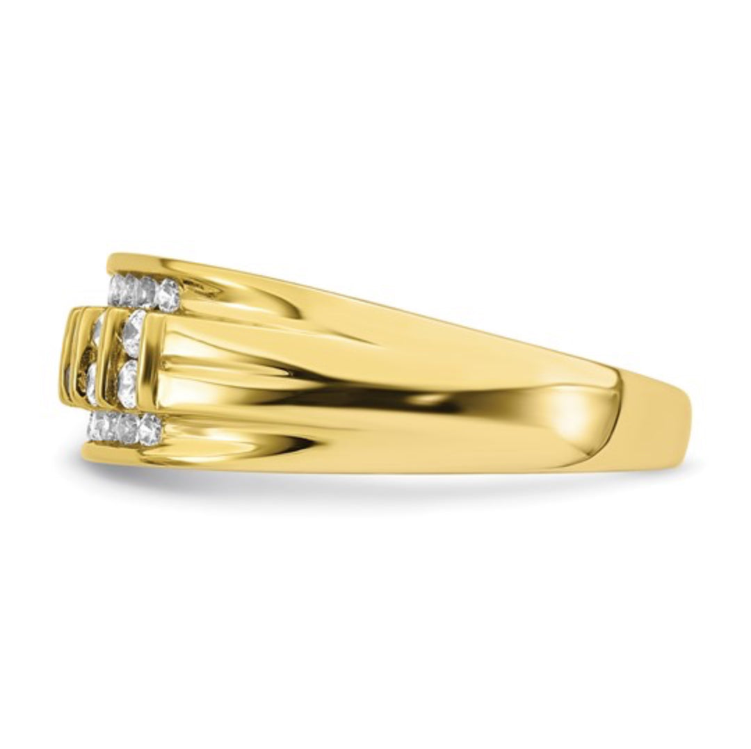10K GOLD - LAB DIAMOND RING