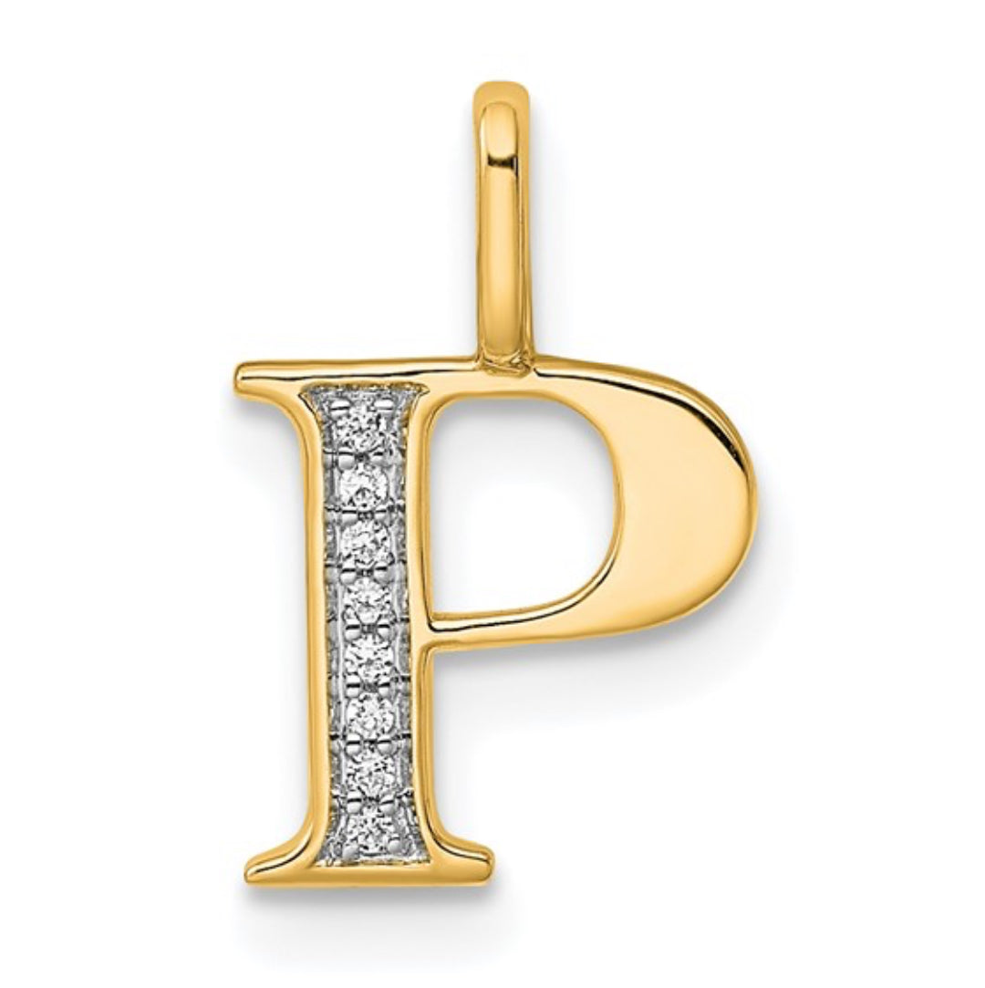 10K GOLD PERSONALIZED FONT - INITIALS PENDANT