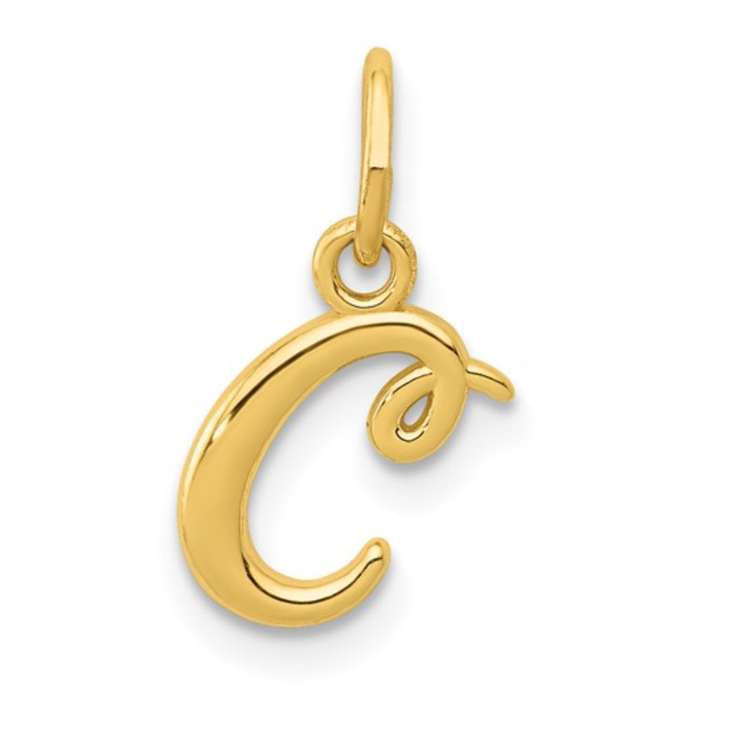 10K GOLD PERSONALIZED FONT - INITIALS PENDANT