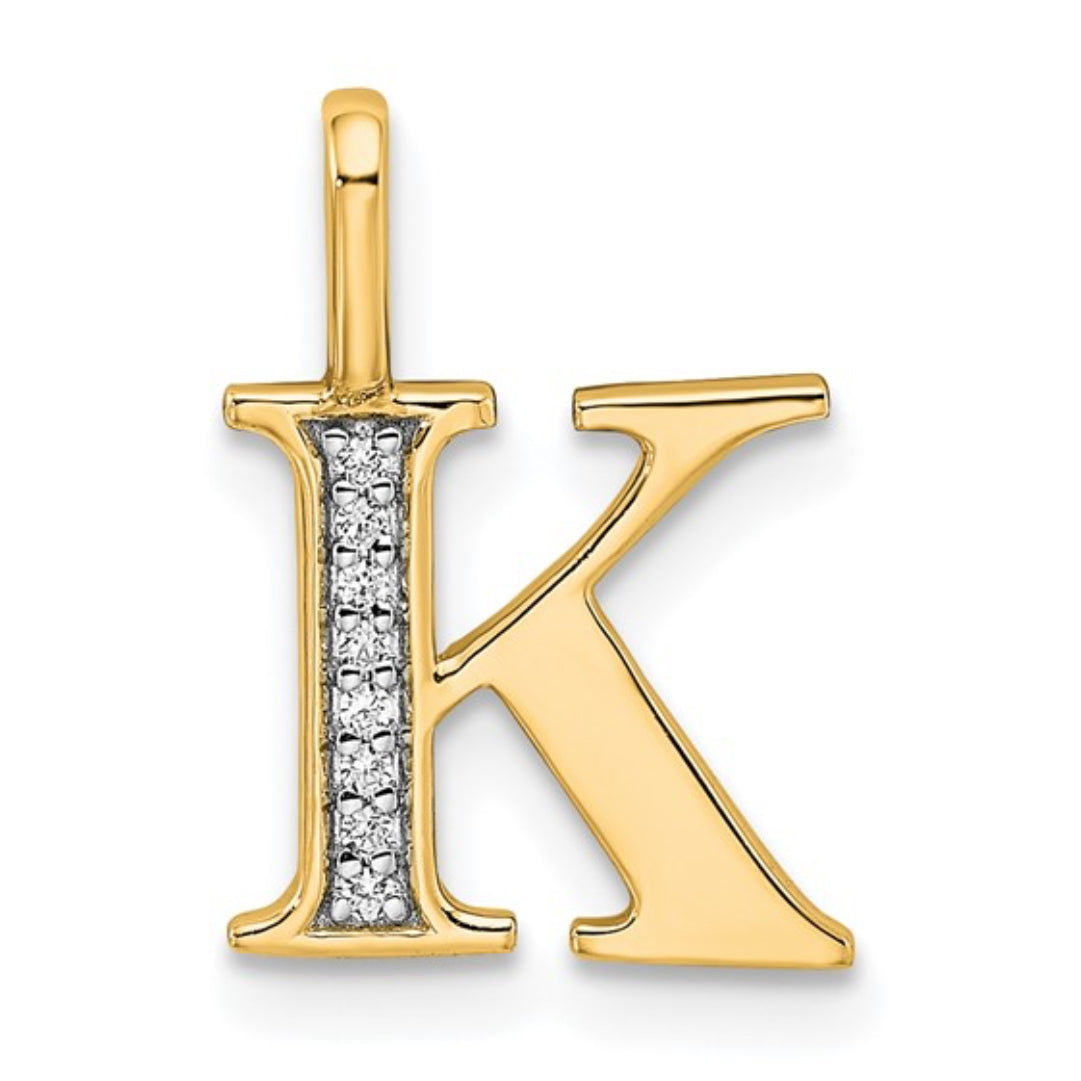 10K GOLD PERSONALIZED FONT - INITIALS PENDANT