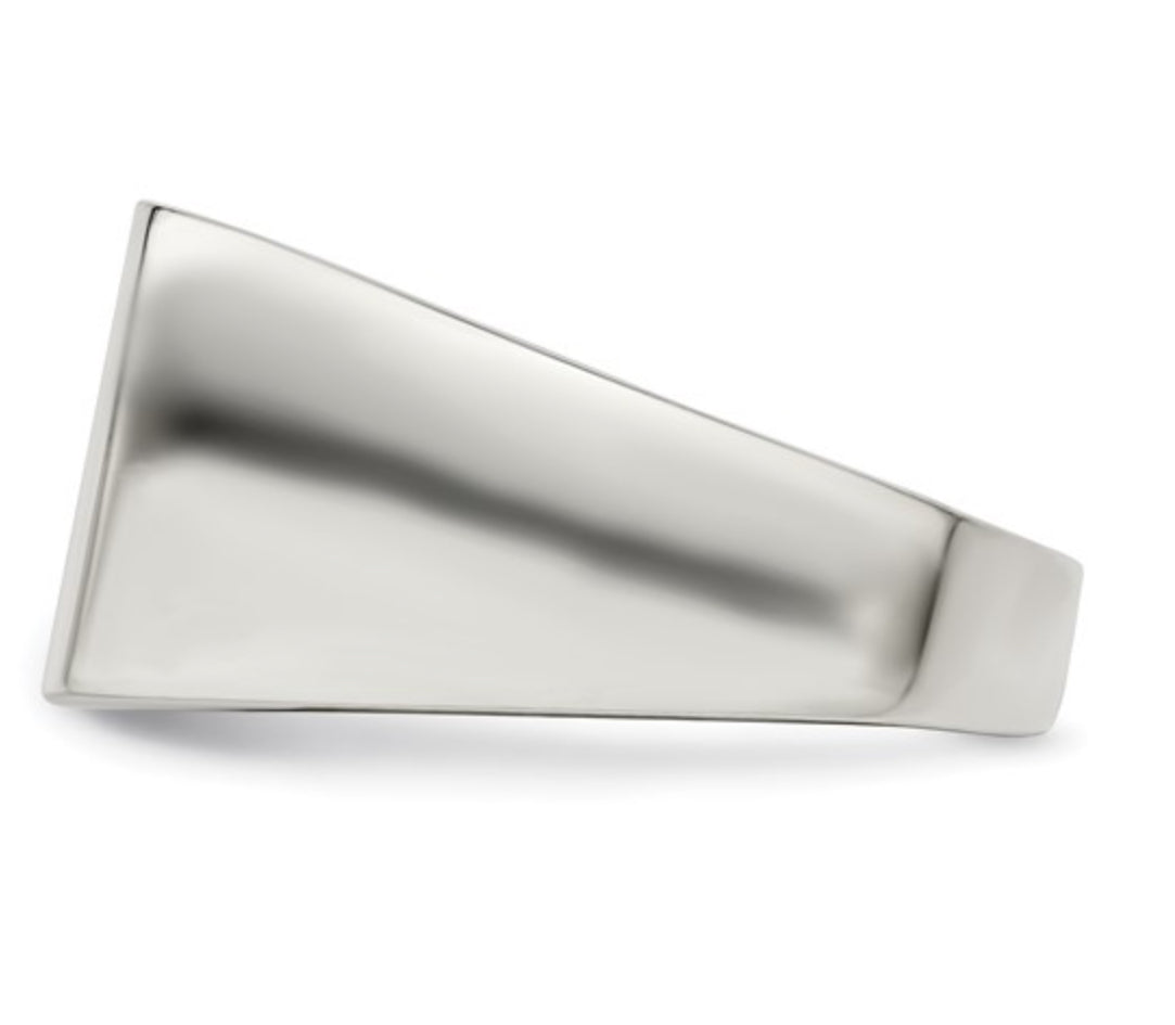 STERLING SILVER - CLOSED BACK SIGNET RING