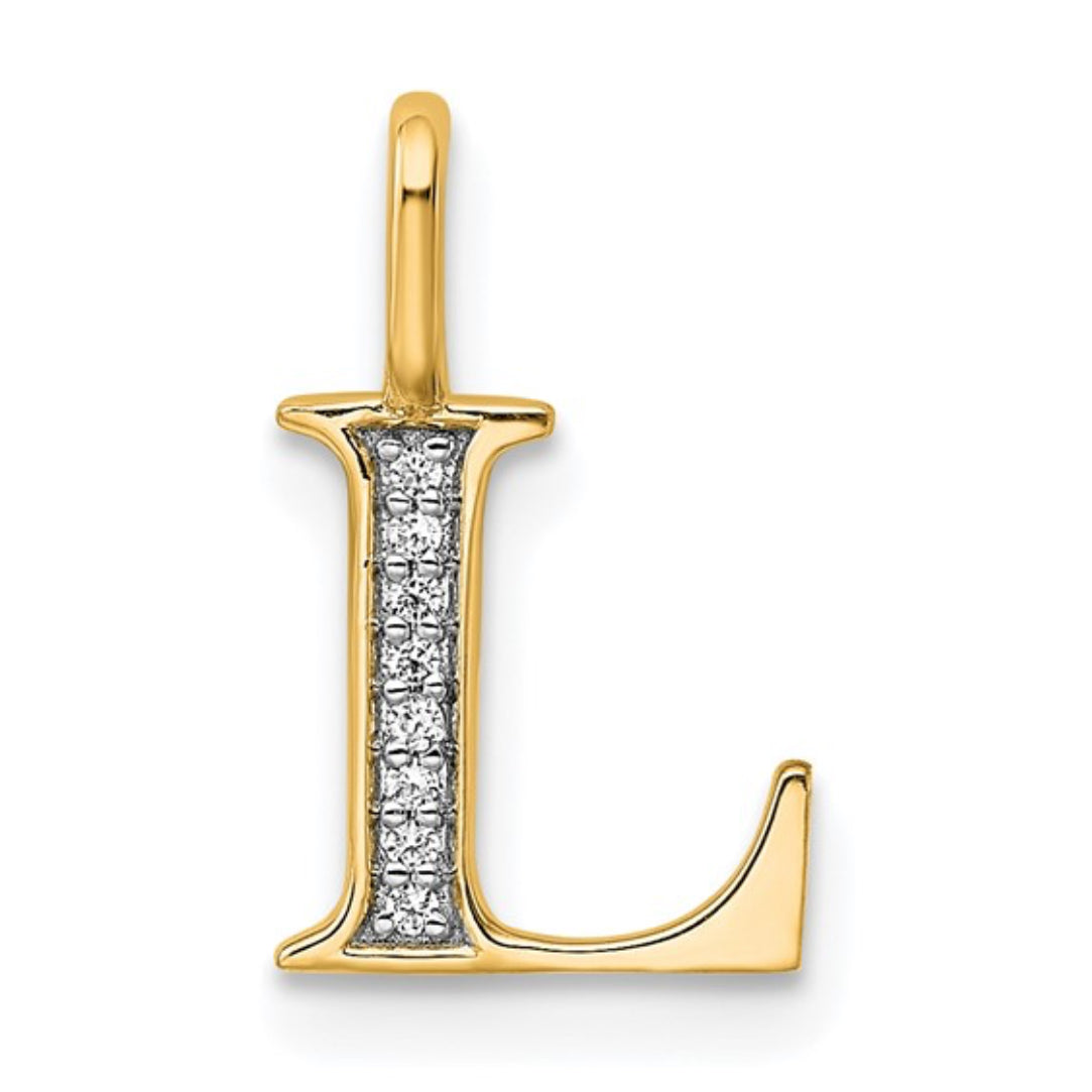 10K GOLD PERSONALIZED FONT - INITIALS PENDANT