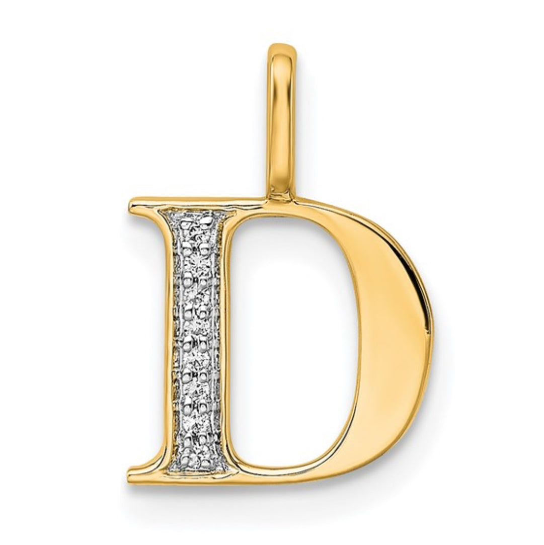 10K GOLD PERSONALIZED FONT - INITIALS PENDANT