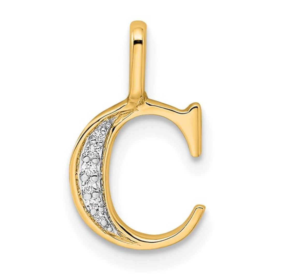 10K GOLD PERSONALIZED FONT - INITIALS PENDANT