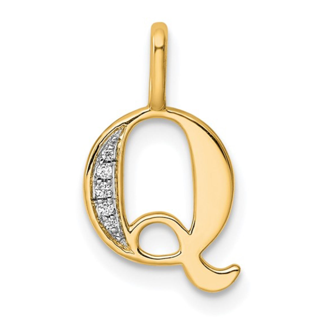 10K GOLD PERSONALIZED FONT - INITIALS PENDANT