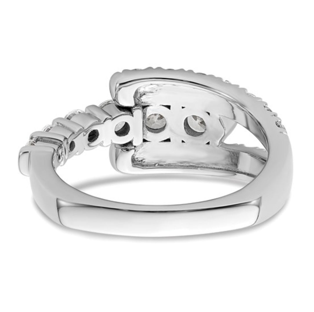 14K GOLD - LAB DIAMOND FANCY BAND RING