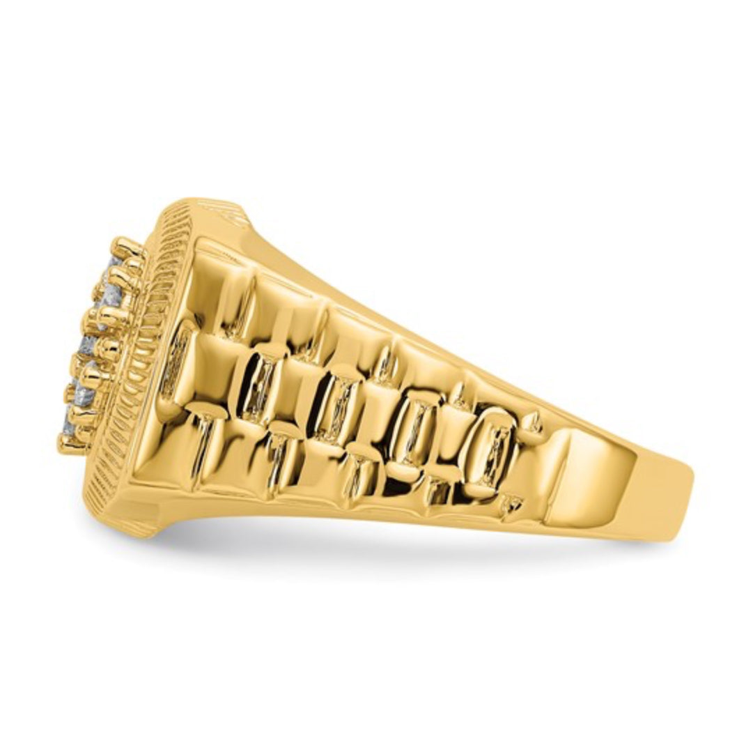 14K GOLD - MENS DIAMOND RING