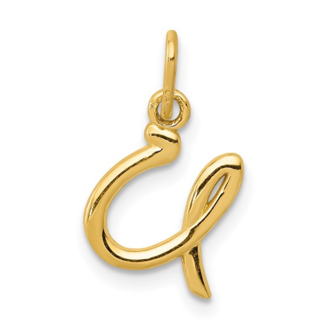 10K GOLD PERSONALIZED FONT - INITIALS PENDANT