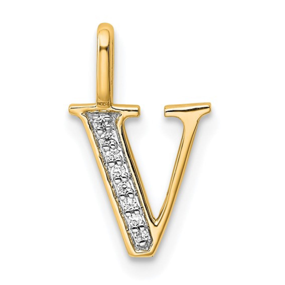 10K GOLD PERSONALIZED FONT - INITIALS PENDANT