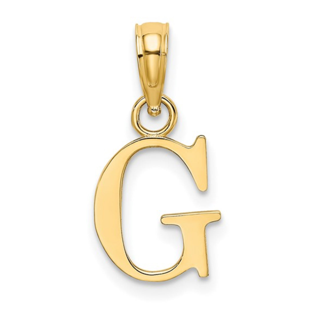 10K GOLD PERSONALIZED FONT - INITIALS PENDANT