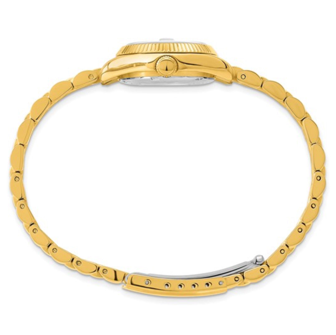 CHARLES HUBERT - GOLD STAINLESS STEEL WOMEN’S BLACK DIAL WATCH