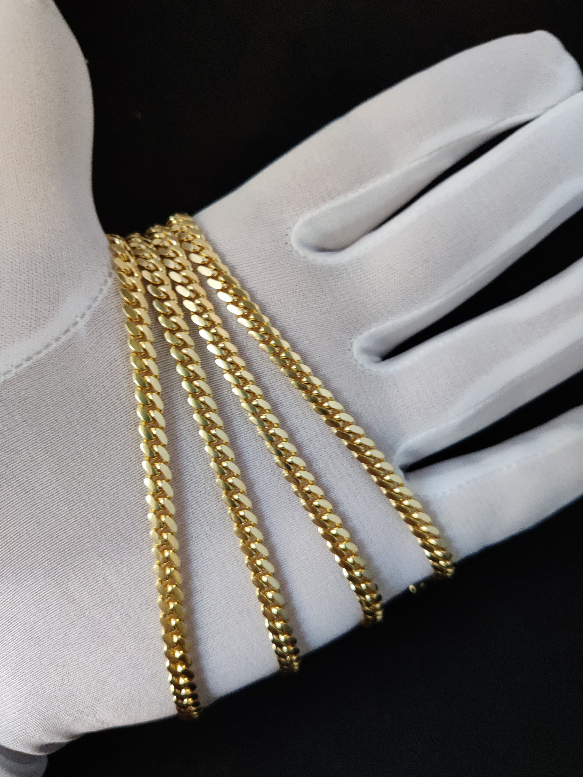 Solid 10K Gold - Miami Cuban Link Chain 5mm