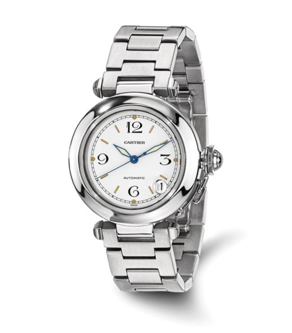 CERTIFIED PRE-OWNED CARTIER - STAINLESS STEEL UNISEX PASHA C AUTOMATIC WATCH