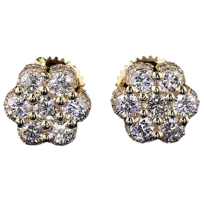 DIAMOND CLUSTER EARRINGS