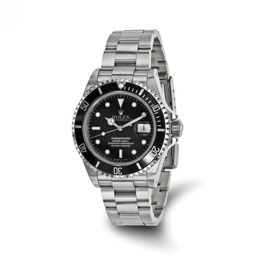 CERTIFIED PRE-OWNED ROLEX - 40MM SUBMARINER BLACK DIAL WATCH