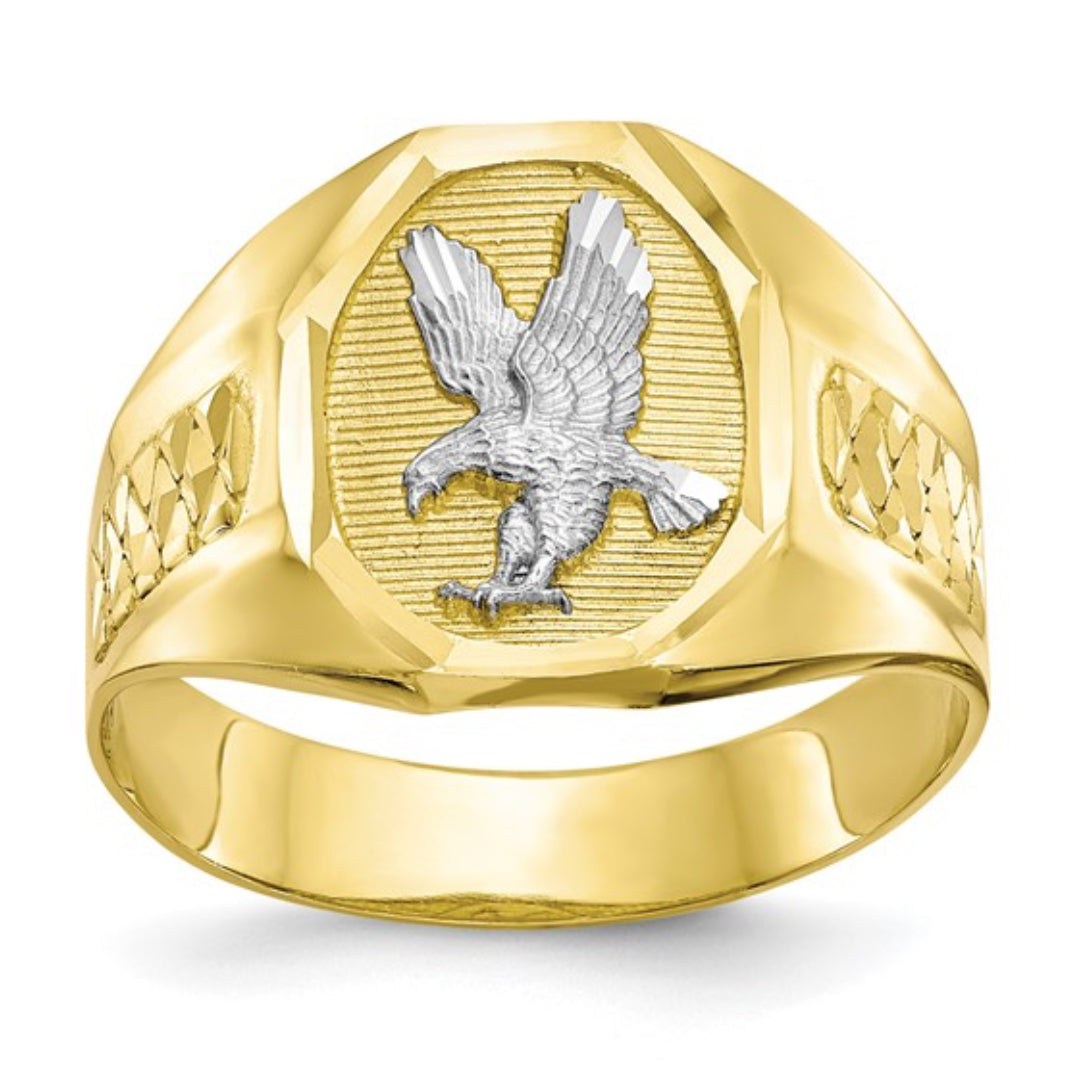 10K GOLD  - MEN’S EAGLE RING