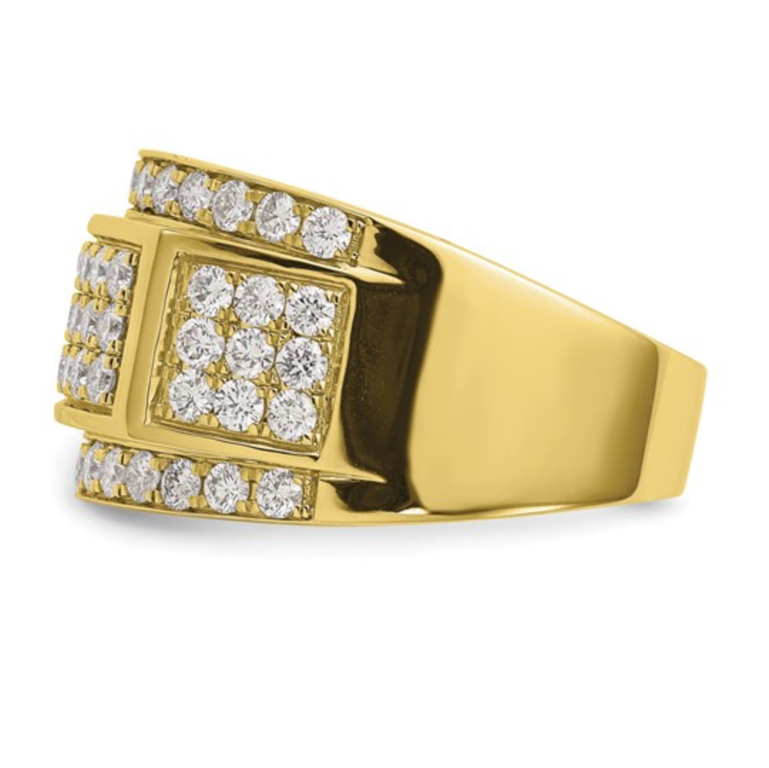 10K GOLD - LAB DIAMOND BAND RING