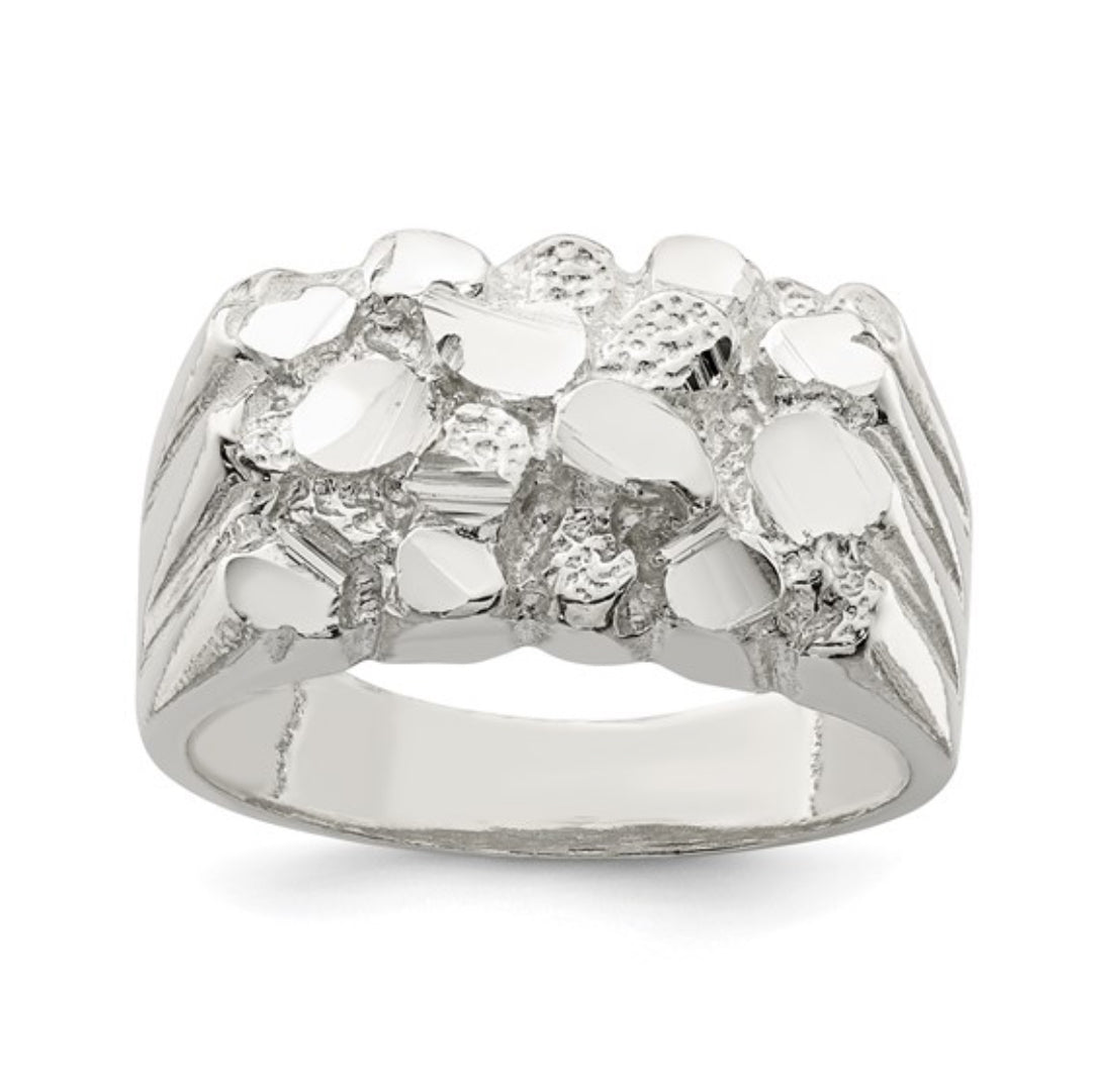 STERLING SILVER - NUGGET RING