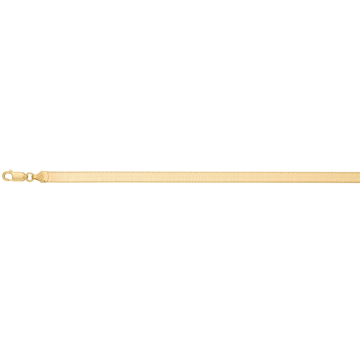 14K GOLD - HERRINGBONE CHAIN 3MM.
