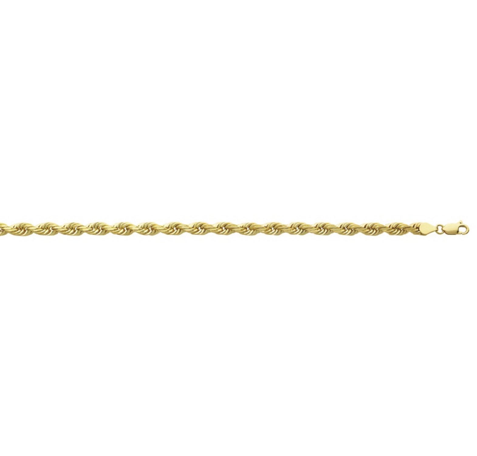 14K SEMI-SOLID - ROPE CHAIN 5.7MM.