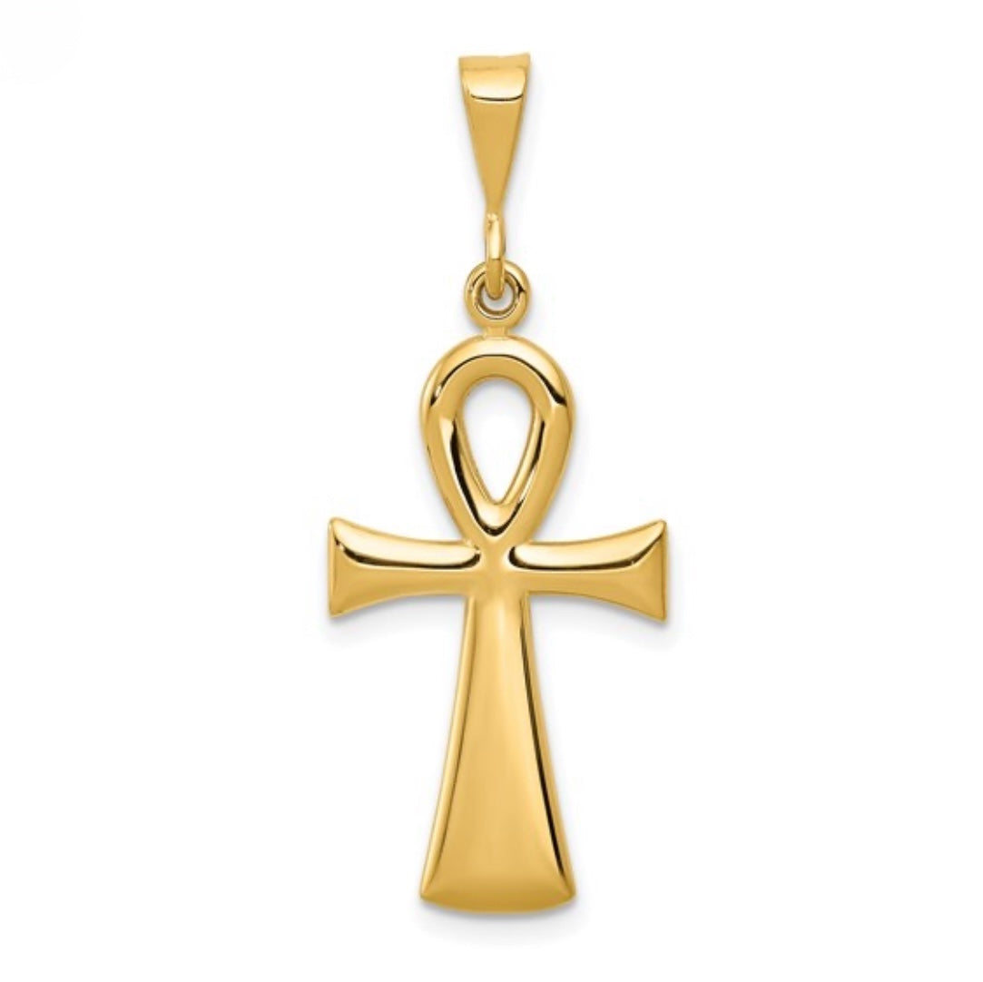 14K GOLD - ANHK CROSS PENDANT.