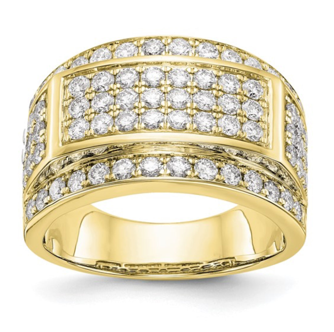 10K GOLD - LAB DIAMOND BAND RING