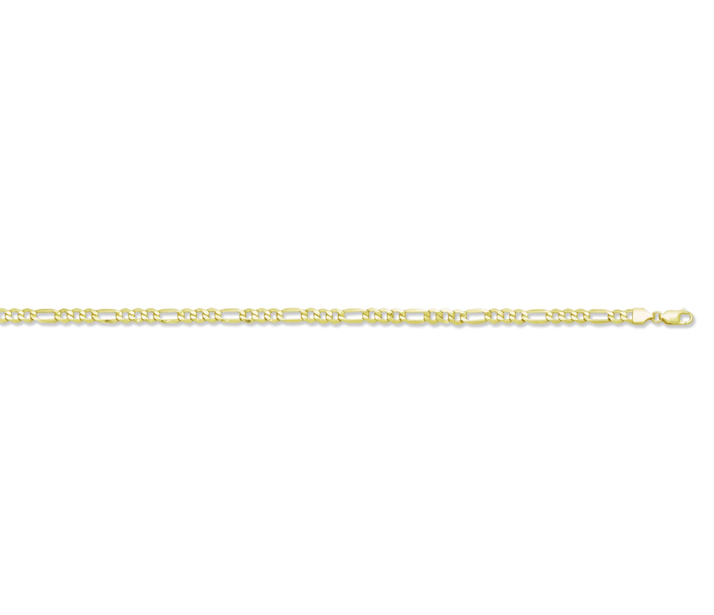 10K GOLD - FIGARO CHAIN 3.2MM.