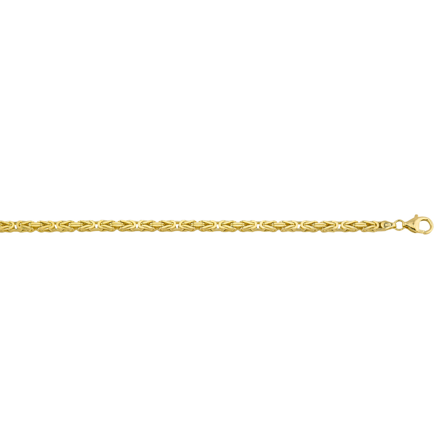 14K GOLD - BYZANTINE CHAIN 4MM.